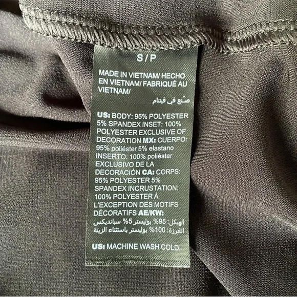 New WHBM Black Drama Sleeve Knit Top Size Small - Picture 7 of 7